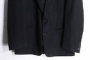 classic black 2-button tailored jacket