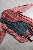 ''Re:make''asymmetry check shirt