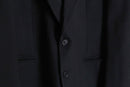 classic black 2-button tailored jacket