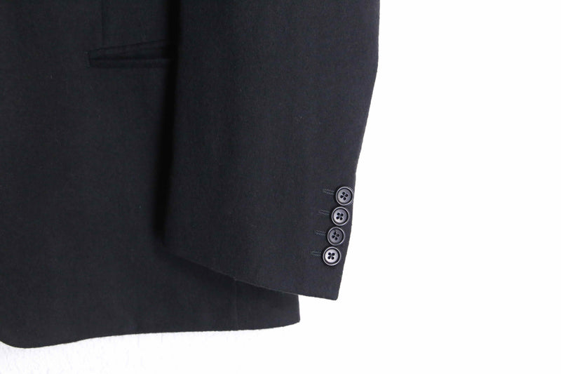 classic black 2-button tailored jacket