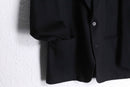 classic black 2-button tailored jacket