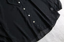 1990s dot sheer bowtie blouse