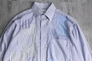 "Re:make" stripe patchwork dress shirt