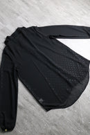 1990s dot sheer bowtie blouse