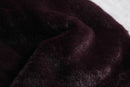"PUMA" violet color short fur jacket