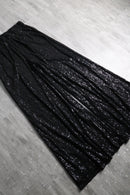 1990-00s black sequin wide easy pants