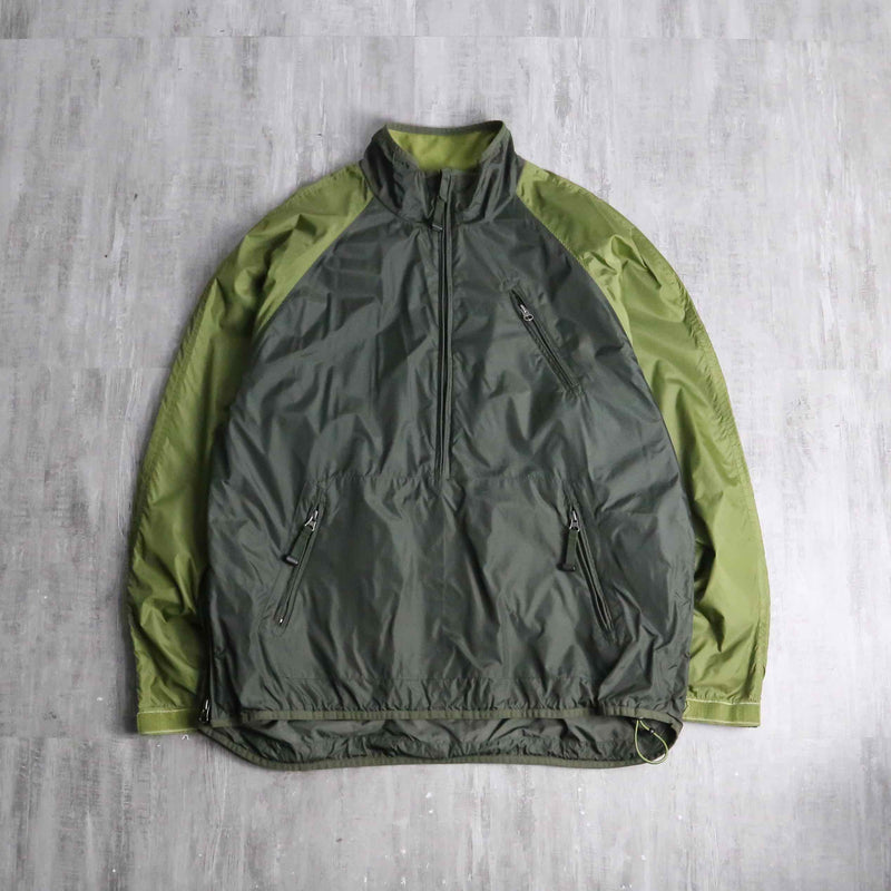 “GAP”green nylon anorak pullover