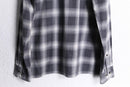 00's BANANA REPUBLIC band collar cotton flannel shirt