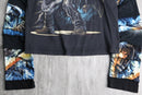 "Re:make" skull design layered long sleeve tee