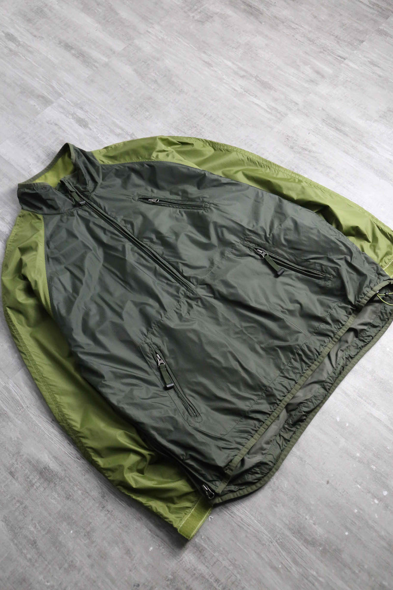 “GAP”green nylon anorak pullover