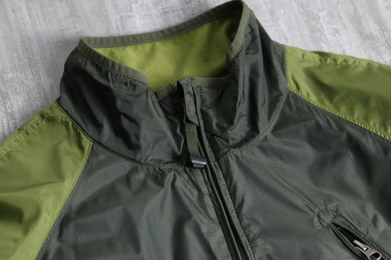 “GAP”green nylon anorak pullover