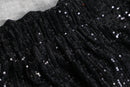 1990-00s black sequin wide easy pants