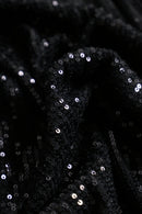 1990-00s black sequin wide easy pants