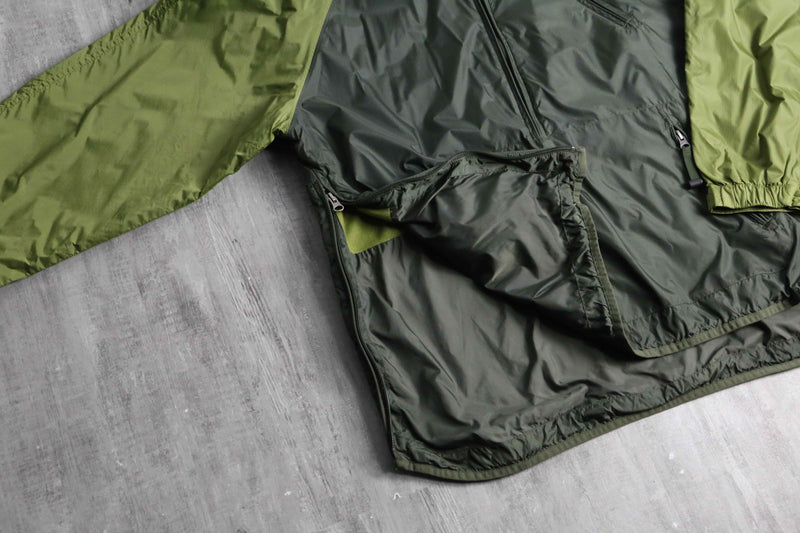 “GAP”green nylon anorak pullover