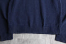 navy stars and stripe cotton knit