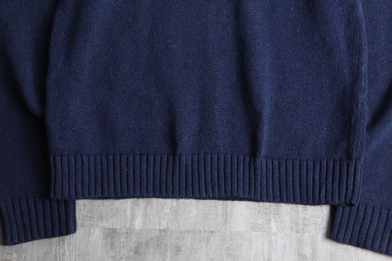 navy stars and stripe cotton knit