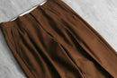 1990s pin stripe brown 2tuck wide slacks