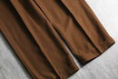 1990s pin stripe brown 2tuck wide slacks