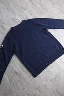 navy stars and stripe cotton knit