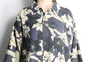 botanical pattern H/S silk shirt