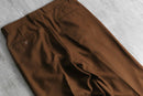 1990s pin stripe brown 2tuck wide slacks