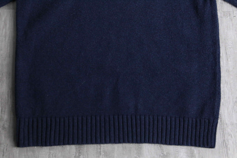navy stars and stripe cotton knit