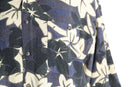 botanical pattern H/S silk shirt