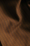 1990s pin stripe brown 2tuck wide slacks