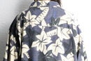 botanical pattern H/S silk shirt