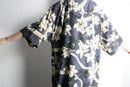 botanical pattern H/S silk shirt
