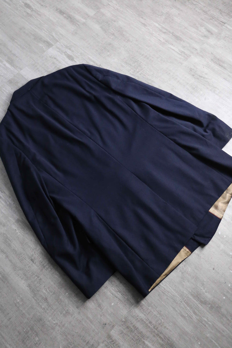 navy color gold button double breasted blazer