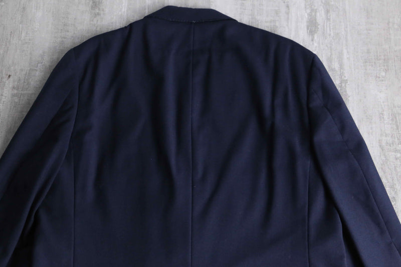 navy color gold button double breasted blazer