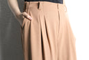 beige color wide easy pants