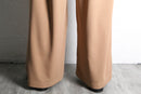 beige color wide easy pants