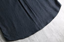 2000s GAZMAN black linen shirt