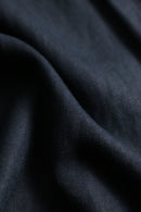 2000s GAZMAN black linen shirt