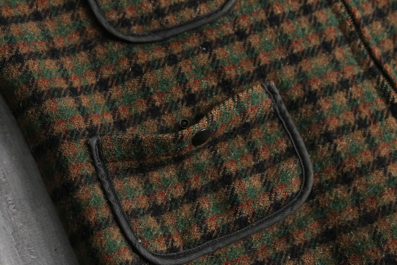 “Woolrich” wool × mohair checked work vest