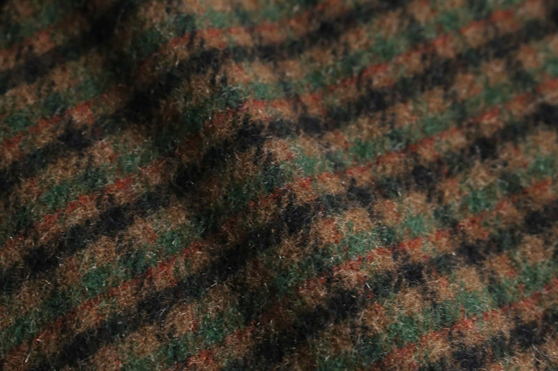 “Woolrich” wool × mohair checked work vest