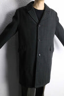 dark green single chester coat