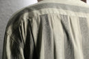 jacquard stripe L/S band collar shirt