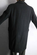 dark green single chester coat