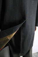 dark green single chester coat