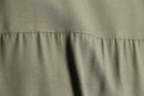 olive color L/S band collar shirt