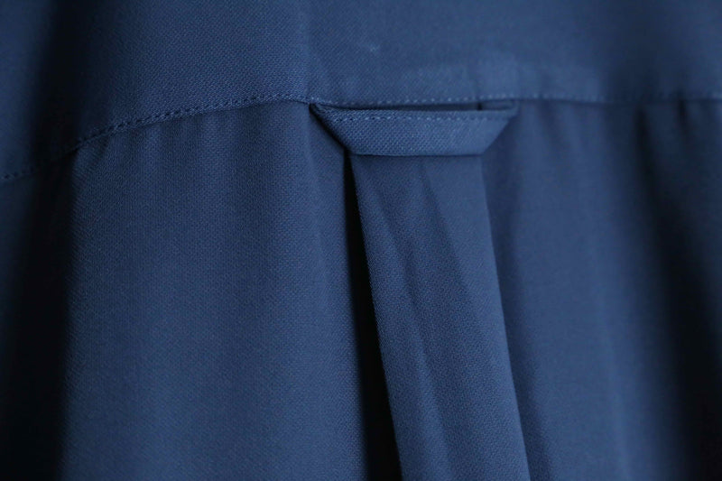 "STACY ADAMS" blue embroidery pattern shirt