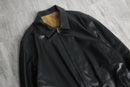 reversible leather middle jacket