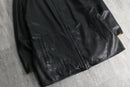 reversible leather middle jacket