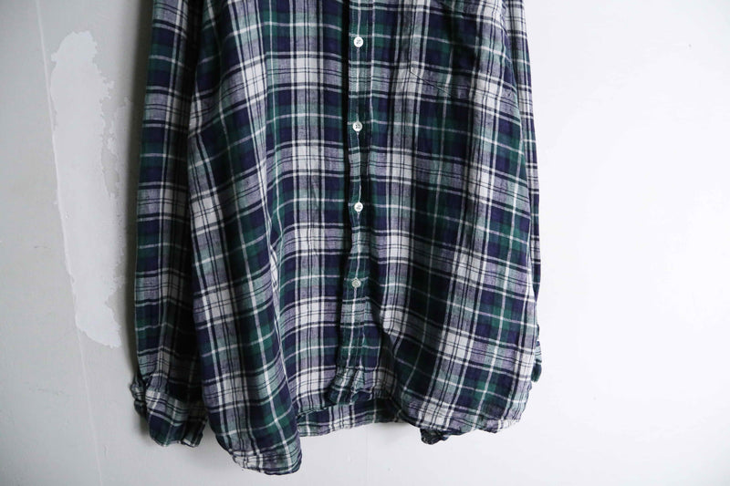 “GAP” linen check shirt l/s