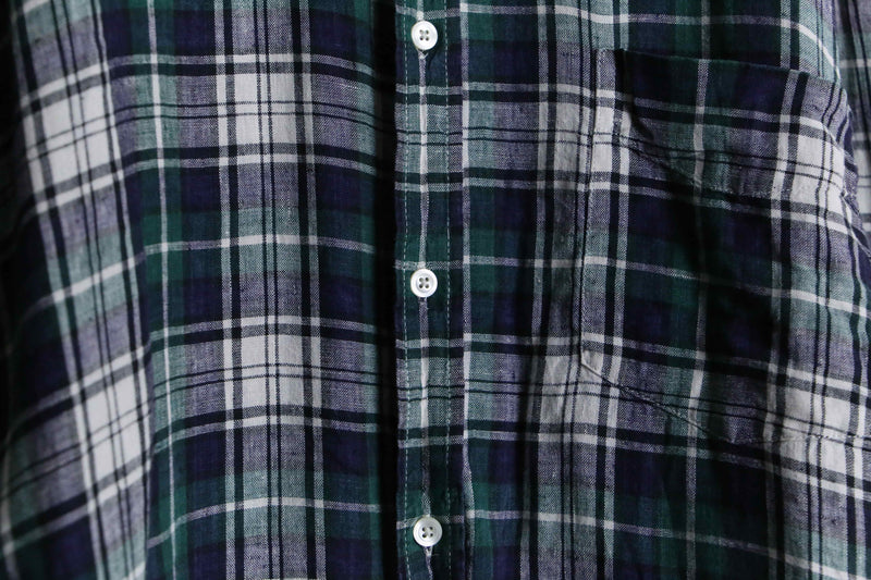 “GAP” linen check shirt l/s