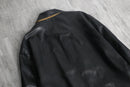 reversible leather middle jacket