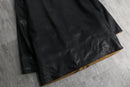 reversible leather middle jacket